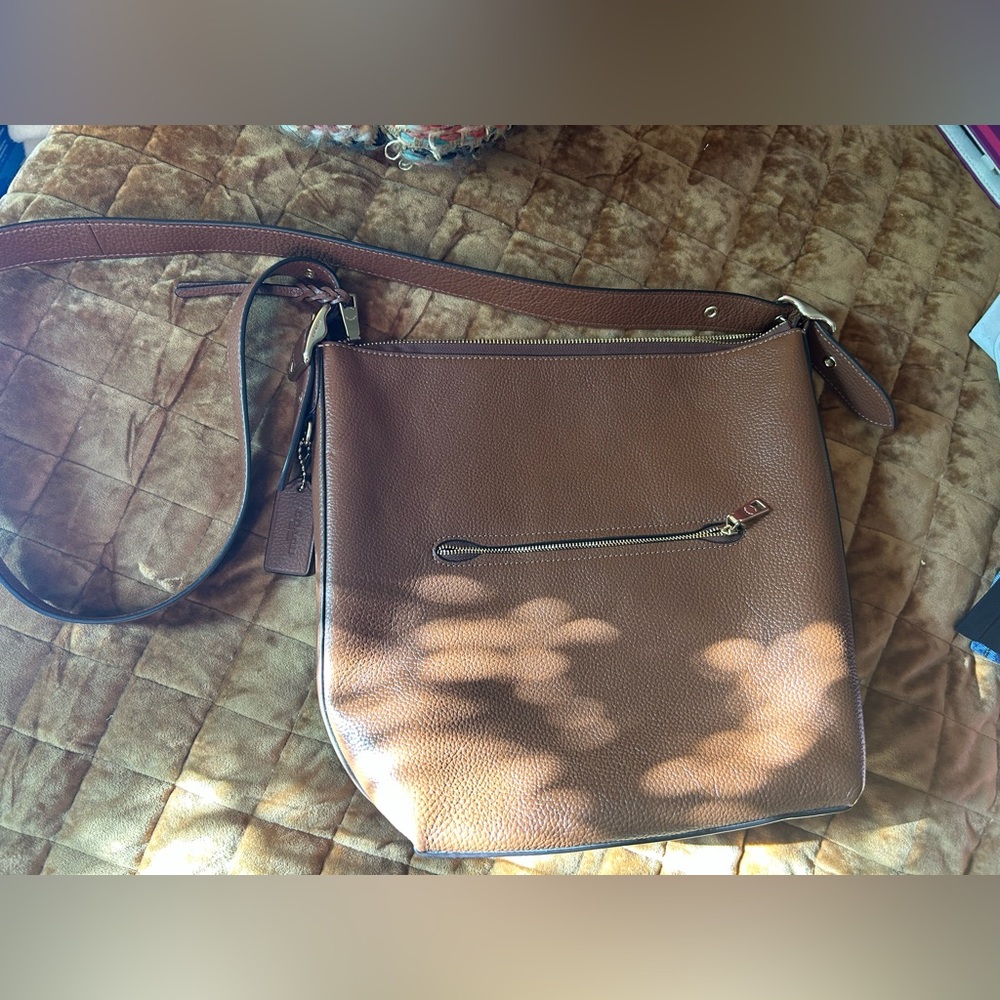 Coach Tan Leather Crossbody Bag - Picture 4 of 7